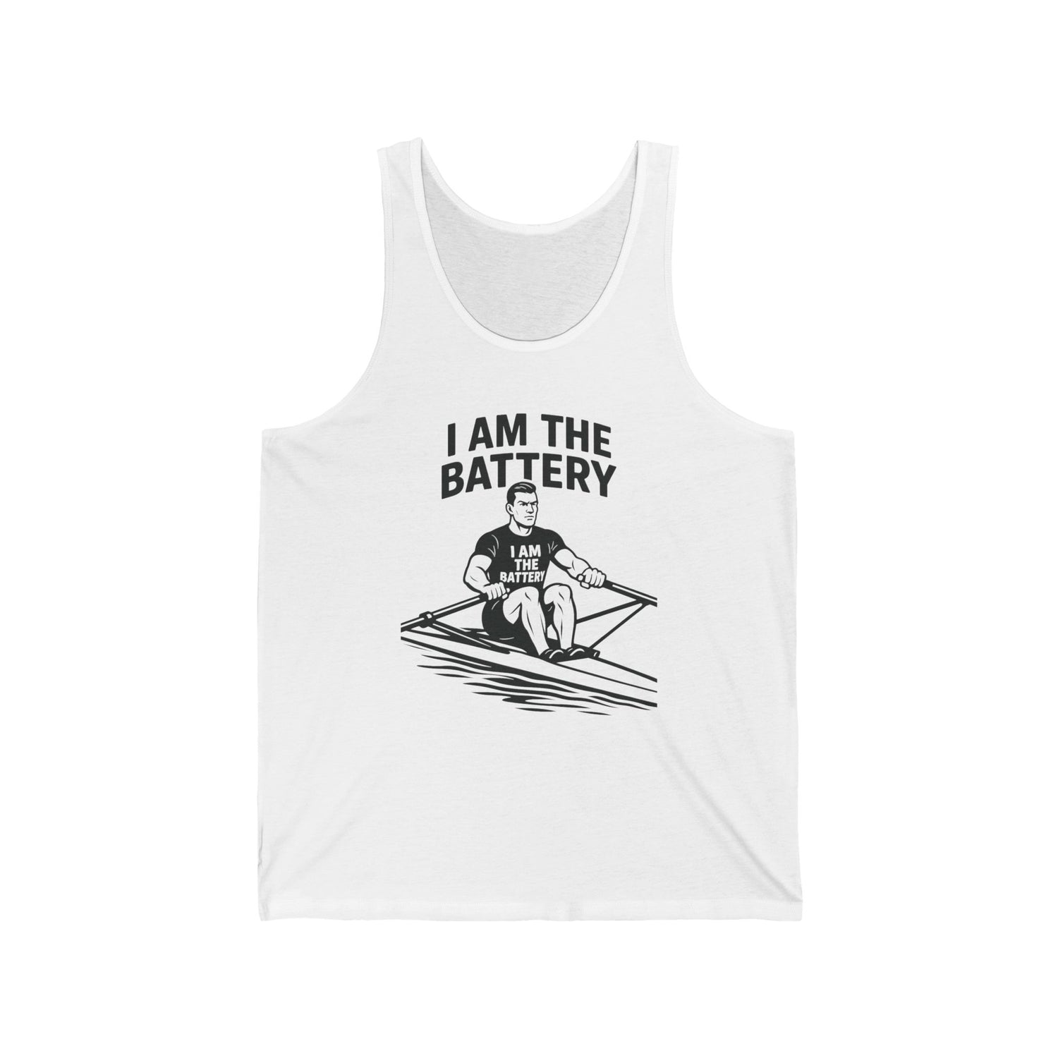 I Am The Battery™ Rowing Tank – Power in Every Stroke
