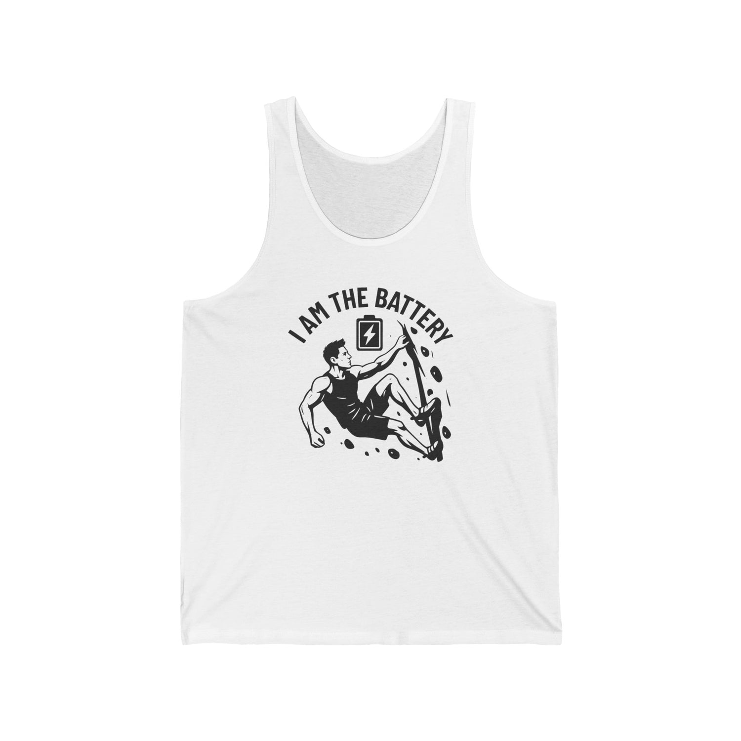 I Am The Battery™ Climber Tank – Strength in Ascent  Description
